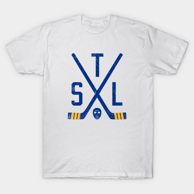 STL Retro Sticks - White T-Shirt by KFig21